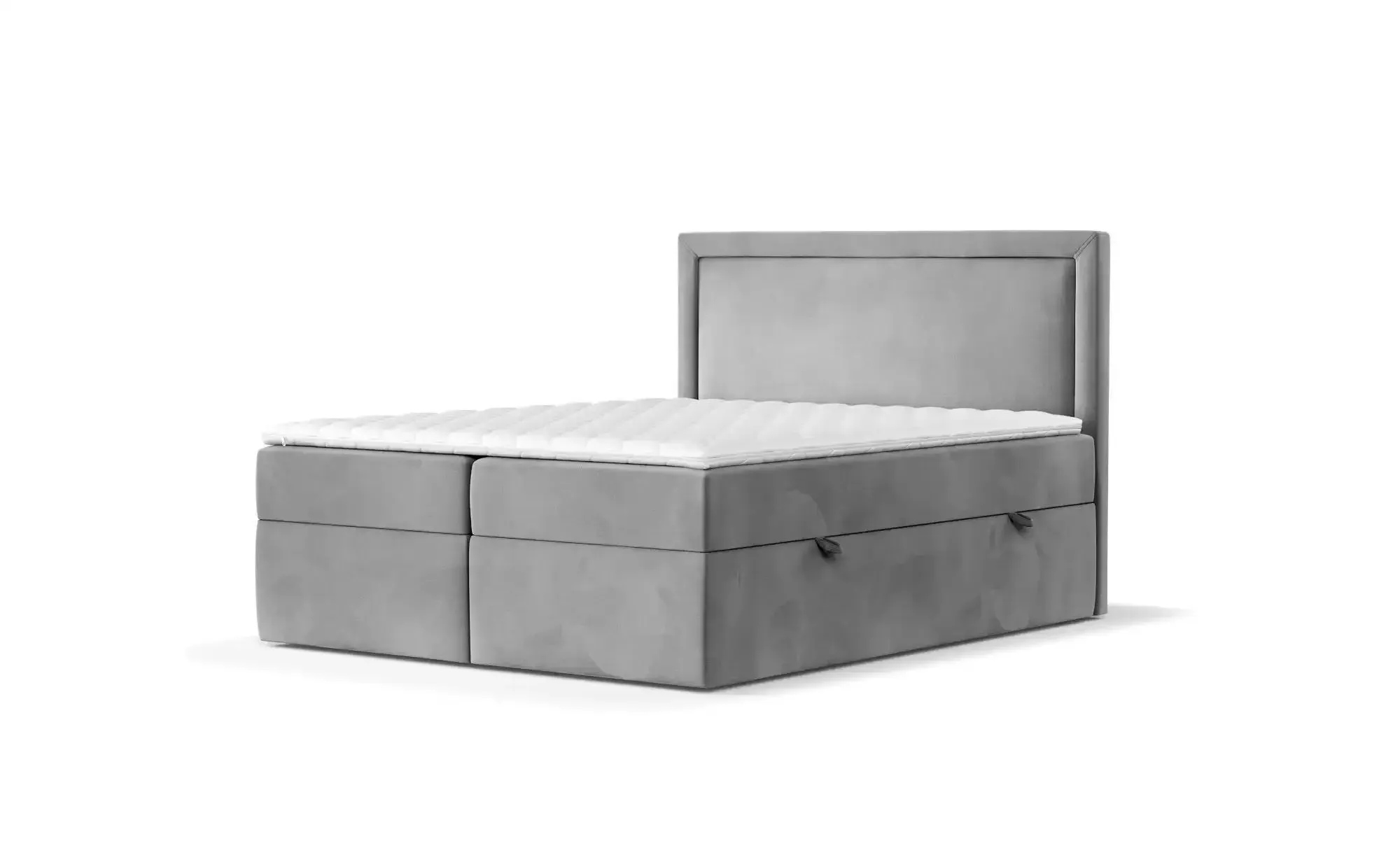 maison de rêve Boxspringbett mit Stauraum   , grau , Maße (cm): B: 162 H: 120