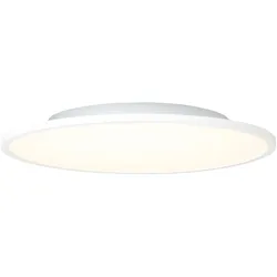 BRILLIANT Lampe Buffi LED Deckenaufbau-Paneel 45cm sand/weiß/warmweiß   1x 30W LED integriert, 3000lm, 2700K   Flächiges Licht für gleichmäßige Raumausleuchtung   Schwebende Optik durch flachen Aufbau