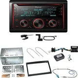 Pioneer FH-S820DAB DAB+ Bluetooth Einbauset für Peugeot 207 307 Partner Expert