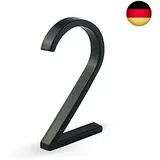 HASWARE Schwimmendes Hausnummernschild 5 Zoll (12 cm) moderne Türnummern Signage Plaque