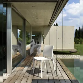 CLP Gartenstuhl Maya 44 x 44 x 81 cm grau