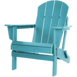 ASPERO Gartenstuhl 75 x 75 x 83 cm grau/türkis