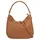 Samantha look Henkeltasche Leder Brown