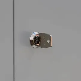 Lüllmann Schließfachschrank lichtgrau 523420, 8 Schließfächer 80,0 x 50,0 x 180,0 cm