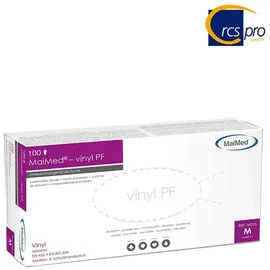 Maimed Vinyl PF, transparent, 100 Stück, Größe S