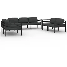 vidaXL Garten-Lounge-Set 7-tlg. anthrazit