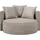 LeGer Home by Lena Gercke XXL-Sessel Isalie Samt 153 x 98 x 145 cm Grau/Braun mit Hocker