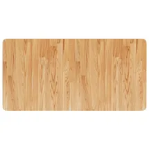 vidaXL Waschtischplatte Hellbraun 100x50x1,5 cm Massivholz Behandelt