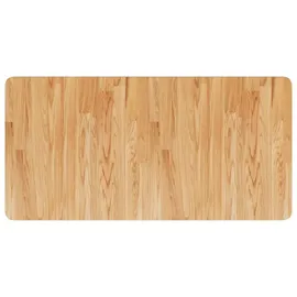 vidaXL Waschtischplatte Hellbraun 100x50x1,5 cm Massivholz Behandelt