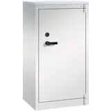 C+P Feuergeschützter Flügeltürenschrank Certos, 650 x 500 mm, lichtgrau.