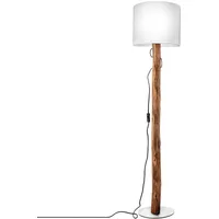 Nowa Stehlampe Standleuchte Landhausstil Holzlampe Eukalyptus braun Wohnzimmer Stehleuchte