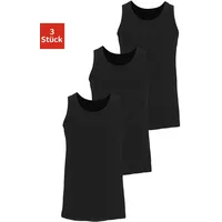 H.I.S. H.I.S Tanktop »Unterhemd für Herren«, (Packung, 3 tlg.), mit Rundhals aus Baumwolle H.I.S schwarz