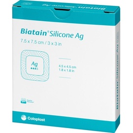 Coloplast Biatain Silicone Ag Schaumverband 7.5x7.5cm