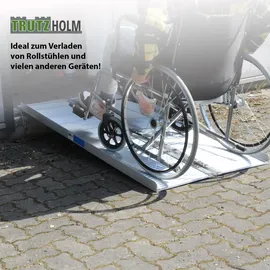 Trutzholm Rollstuhlrampe klappbar 152 cm grau Laderampe