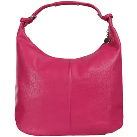 FLORENCE Schultertasche Leder Pink