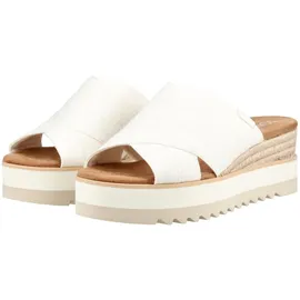 TOMS Diana Mule white canvas/woven detail 38,5