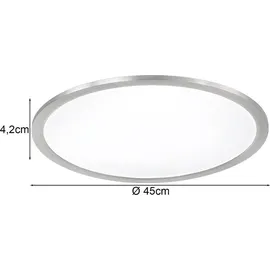 Trio LED-Deckenleuchte Phoenix Nickel matt Ø 45 cm