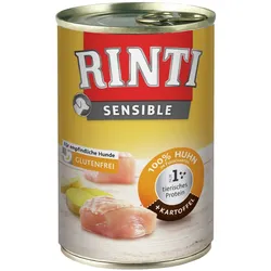 RINTI Sensible 400g Dose Hundenassfutter 6 x 400 Gramm Huhn & Kartoffel