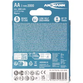 Ansmann Mignon AA 2000 mAh 4 St.