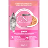 Purina One Junior mit Lachs und Karotten 85g (Rabatt für Stammkunden 3%)