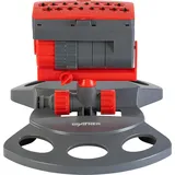 Grafner Viereckregner 180 m2 grau/rot
