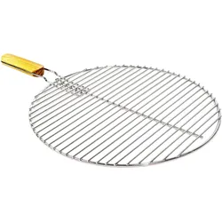 Grillrost | Edelstahl | ø 54,5cm | Kugelgrill | Gasgrill | Rund | Holzgriff