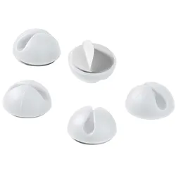 goobay Kabelclips weiß