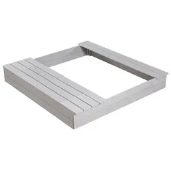 roba Outdoor Sandkasten mit Spielwannen, grau