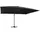 vidaXL Ampelschirm mit LED Alu-Mast 400 x 300 cm Schwarz