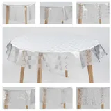 laro Tischdecke Tischdecke rund transparent – PVC, wasserdicht, Ø 140 cm