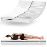 Mister Sandman Kaltschaummatratze 90x200, Matratze mit 7 Zonen Technologie, 18 cm hoch, Härtegrad H2 & H3, Allergiefreundlich, Für Jede Schlafposition, Versand als Rollmatratze