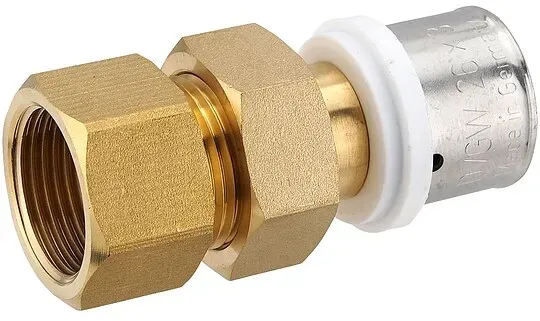 Pressfitting-Verschraubung 26 x 3,0 mm - 3/4 Zoll Innengewinde flachdichtend für MV-Rohr