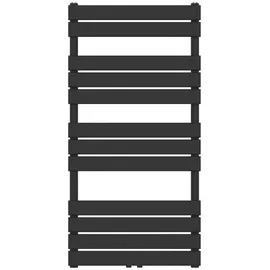 neu.haus Handtuchheizkörper Voss 600 x 1200 mm 703 W schwarz Mittelventil