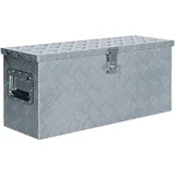 deluke Aluminiumbox mit Deckel 76,5x26,5x33cm Silber