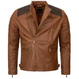 Rock Creek Lederjacke schoko M
