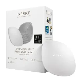 geske | SmartAppGuidedTM Facial Brush 4 in 1 | Gesichtsreinigungsbürste | Weiche Bürste aus Silikon | professionelle Gesichtsreinigung | Gesichtsreinigungsgerät | Hautreinigung