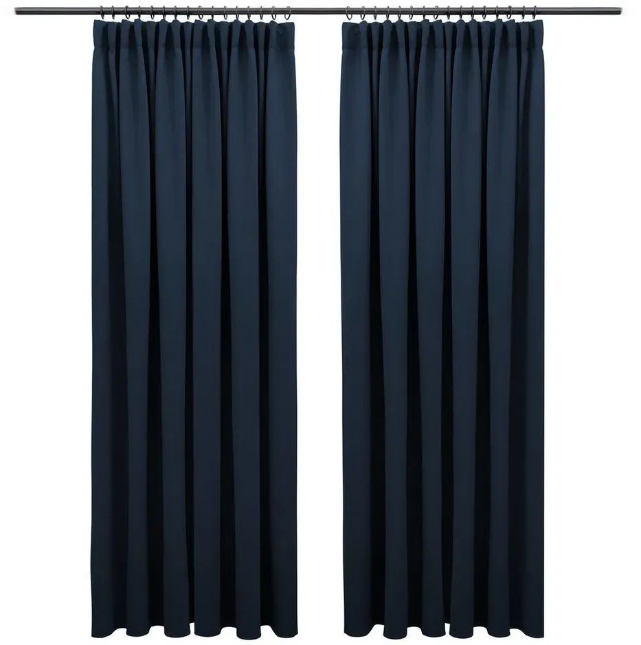 set verdunkelungsvorhang blau 245 cm