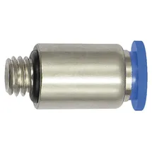 Riegler Gerade Steckverschraubung »Blaue Serie« mini, rund, M6, 207.006-6M