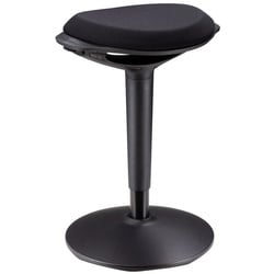 CARO-Möbel Sitzhocker, Hocker ASTORIA – Bürohocker, Ergonomisch, Schwarz schwarz