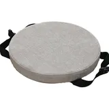 ZIBENE Sitzkissen Barhocker Rund mit Befestigung, Sitzkissen Rund 35cm für Hocker, Stuhlkissen Rund 35cm rutschfest Verdicken Gepolstertes für KüChen Hocker Waschbar Abnehmbar Rund Sitzpolster