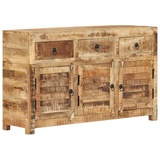 vidaXL Sideboard 110x30x65 cm Massivholz Mango