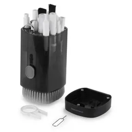 Mars Gaming MA-KIT, Multifunktions-Reinigungsset Kompaktes und Tragbares Design, Weiche Bürsten und Fusselfreies Tuch, Professionelles Reinigungsset für Elektronikgeräte, Tastenentferner, Etui