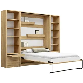 QMM TraumMöbel Schrankbett 140 x 200 cm Beige