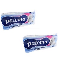 Marabellas Shop Toilettenpapier Toilettenpapier Paloma 3-lagig mit Duft 20, 40 oder 80 Papierrollen (20-St), 3-lagig weiß