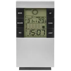 Innen Wetterstation mit 6 Funktionen WHITE LINE Bradas 8656