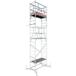 KRAUSE Arbeitsgerüst »ClimTec«, 2. Aufstockung; Arbeitshöhe: 7,00 m, max. 200 kg/m2, Aluminium - silberfarben