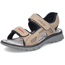 Rieker Freizeitsandalen Herren Beige/Schwarz 40