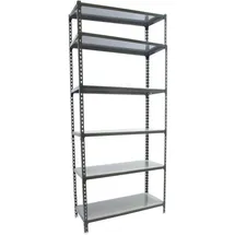 Proregal Schwerlastregal Metall 250x100x30 cm Anthrazit-Verzinkt
