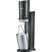 Sodastream Crystal 3.0 schwarz + 1 Glaskaraffe