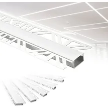 HEXIM LED Trockenbauprofil Alu Unterputzprofil LED Profil (2 Meter / 1 Profil) inkl. Abdeckung opal Trockenbauleiste Einbauprofil Schiene Decke Wan... / Blau